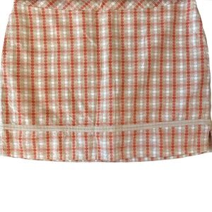 Greg Norman Collection Tan‎ and Orange Mini Skort